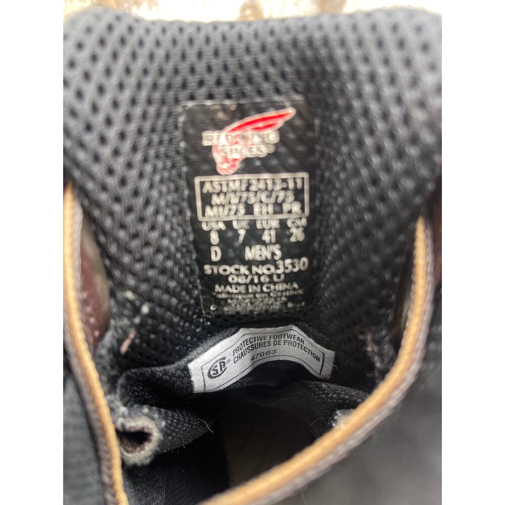 Red Wing Shoes Work Boots Csa Comp Toe Metguard Waterproof King Toe Men's 8d View 5